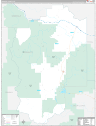 Granite County, MT Wall Map Premium Style 2023