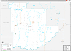 Grant County Wall Map Premium Style 2026