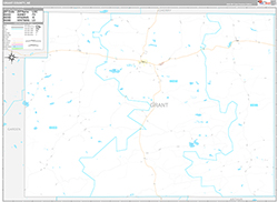 Grant County Wall Map Premium Style 2026