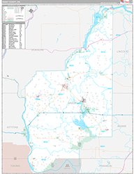 Grant County Wall Map Premium Style 2026
