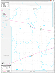 Gray County Wall Map Premium Style 2026
