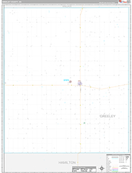 Greeley County Wall Map Premium Style 2026
