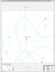 Greeley County Wall Map Premium Style 2026