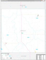 Greeley County, NE Wall Map Premium Style 2023