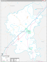 Greene County Wall Map Premium Style 2026
