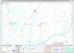 Greene County Wall Map Premium Style 2026
