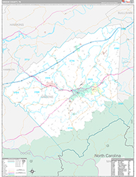 Greene County Wall Map Premium Style 2026