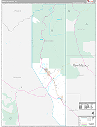 Greenlee County Wall Map Premium Style 2026
