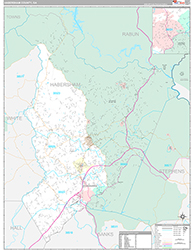 Habersham County Wall Map Premium Style 2026