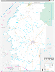 Hale County Wall Map Premium Style 2026