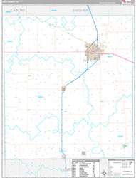 Hale County Wall Map Premium Style 2026