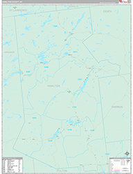 Hamilton County Wall Map Premium Style 2026
