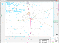 Hardee County Wall Map Premium Style 2026
