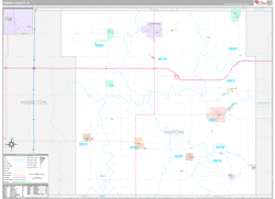 Hardin County, IA Wall Map Premium Style 2024