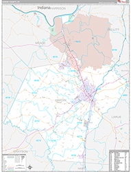 Hardin County, KY Wall Map Premium Style 2026