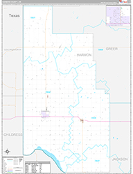 Harmon County Wall Map Premium Style 2026