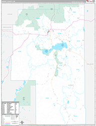 Harney County Wall Map Premium Style 2026