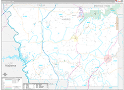 Harris County Wall Map Premium Style 2026