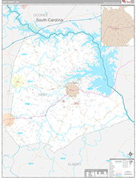 Hart County Wall Map Premium Style 2026
