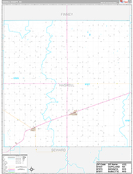 Haskell County Wall Map Premium Style 2026