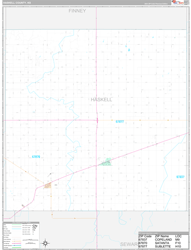 Haskell County, KS Wall Map Premium Style 2024
