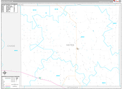 Hayes County, NE Wall Map Premium Style 2026