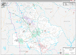 Henry County Wall Map Premium Style 2026
