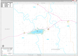 Hitchcock County Wall Map Premium Style 2026
