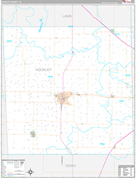 Hockley County Wall Map Premium Style 2026