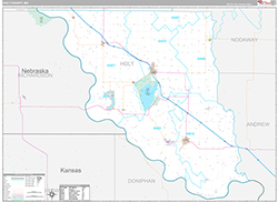 Holt County Wall Map Premium Style 2026