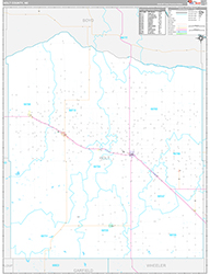 Holt County Wall Map Premium Style 2026