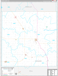 Howard County Wall Map Premium Style 2026
