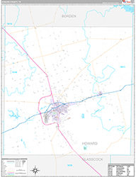 Howard County Wall Map Premium Style 2026