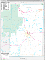 Howell County Wall Map Premium Style 2026