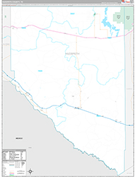 Hudspeth County Wall Map Premium Style 2026