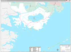 Hyde County Wall Map Premium Style 2026