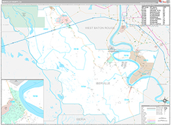 Iberville County Wall Map Premium Style 2026