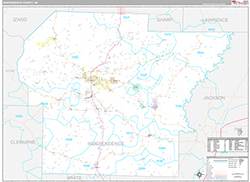 Independence County Wall Map Premium Style 2026