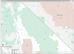 Inyo County, CA Wall Map Premium Style 2026