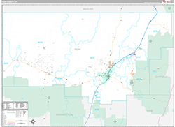 Iron County Wall Map Premium Style 2026