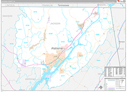 Jackson County Wall Map Premium Style 2026