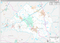 Jackson County Wall Map Premium Style 2026