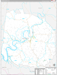 Jackson County Wall Map Premium Style 2026