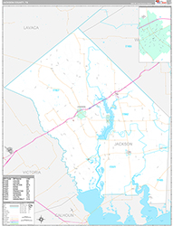 Jackson County Wall Map Premium Style 2026