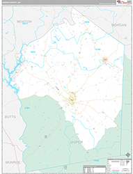 Jasper County Wall Map Premium Style 2026
