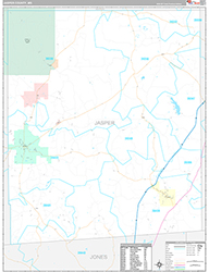 Jasper County Wall Map Premium Style 2026