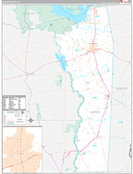 Jasper County Wall Map Premium Style 2026