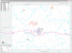 Jefferson County Wall Map Premium Style 2026