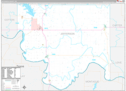 Jefferson County Wall Map Premium Style 2026