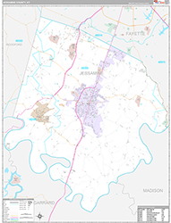 Jessamine County Wall Map Premium Style 2026
